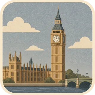 Big Ben landmark tile