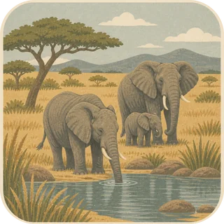 Elephant Watering Hole