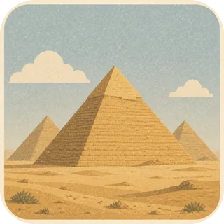 Great Pyramid landmark tile