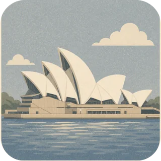 Sydney Opera House landmark tile